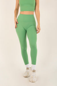 Solid Light Green Leggings