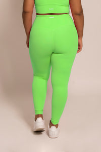 Aglow Green Apple Leggings