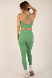 Solid Light Green Leggings